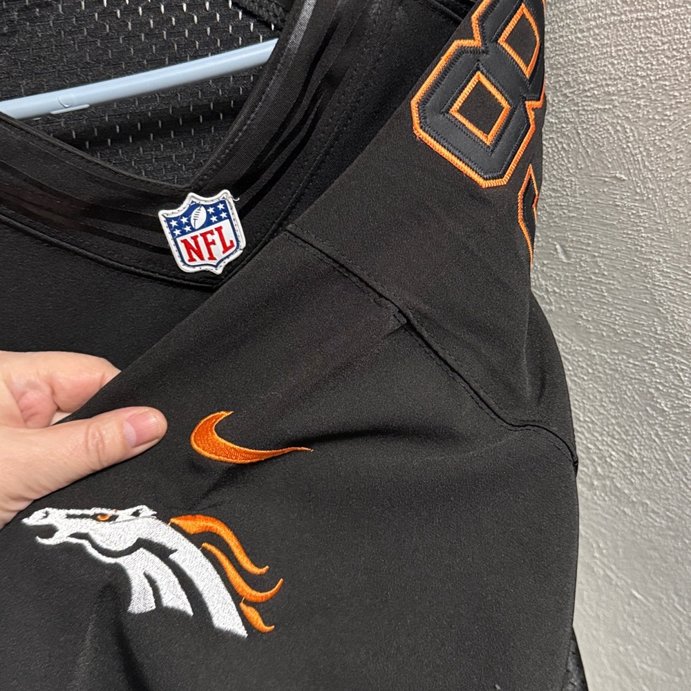 NFL NIKE Broncos🐴Jersey 83 WELKER sz56 +NOC🔺925 studs - Picture 17 of 17